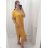 Langes Maxi-Sommer-Casual-Kurzarm-Damenkleid aus Viskose (L/XL/2XL/3XL EINHEITSGRÖSSE) ITALIAN FASHION IMD22382/DR - Fuchsia Pink - 2XL/3XL