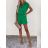 Overall Sommer kurz elegant Kurzarm Damen (S / M ONE SIZE) ITALIAN FASHION IMD22498 weiß S/M
