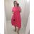 Übergroßes Kurzarmkleid aus Baumwolle für Damen (XL / 2XL ONE SIZE) ITALIAN FASHION IMWB222504
