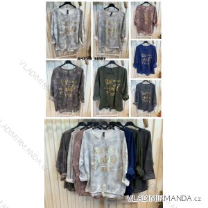 Tunika mit langen Ärmeln zum Binden für Damen (S/M, Einheitsgröße) ITALIAN FASHION IMPLI2234663