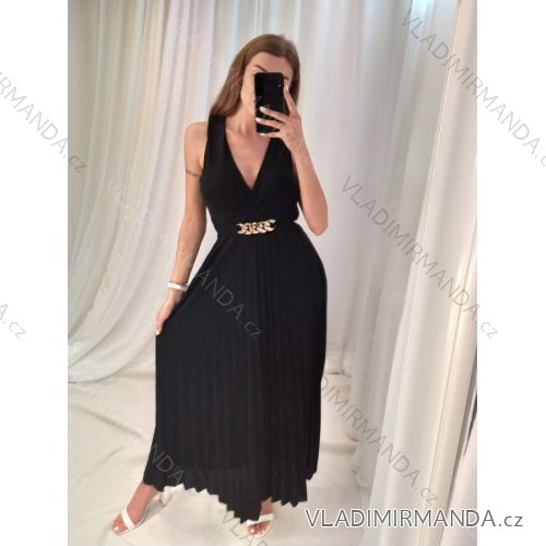 Langes ärmelloses Sommerkleid für Damen (S/M ONE SIZE) ITALIAN FASHION IMPHD223209-1
