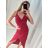 Šaty letní na ramínka dámské (S/M ONE SIZE) ITALSKÁ MÓDA IMPBB22B21841 altrosa S/M