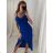 Šaty letní na ramínka dámské (S/M ONE SIZE) ITALSKÁ MÓDA IMPBB22B21841 altrosa S/M