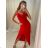 Šaty letní na ramínka dámské (S/M ONE SIZE) ITALSKÁ MÓDA IMPBB22B21841 altrosa S/M