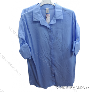 Košile oversize 3/4 dlouhý rukáv dámská (L/XL/2XL ONE SIZE) ITALSKÁ MÓDA IM422900