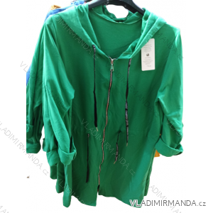 Hoodie mit verlängertem Reißverschluss für Damen (XL/2XL ONE SIZE) ITALIAN FASHION IMH22877