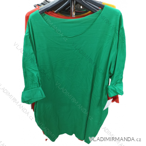 Klassisches langärmliges Damenkleid (S/M/L ONE SIZE) ITALIAN FASHION IM322199