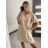 Kurzarm-Sommerkleid für Damen (S / M ONE SIZE) ITALIAN FASHION IMWOP22OP028