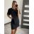 Kurzarm-Sommerkleid für Damen (S / M ONE SIZE) ITALIAN FASHION IMWOP22OP028