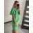 Kurzarm-Sommerkleid für Damen (S / M ONE SIZE) ITALIAN FASHION IMWOP22OP028