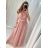 Šaty letní na ramínka dámské (S/M ONE SIZE) ITALSKÁ MÓDA IMPSH223670 Kerosin S/M