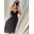 Šaty letní na ramínka dámské (S/M ONE SIZE) ITALSKÁ MÓDA IMPSH223670 Kerosin S/M
