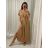 Sommer Midi Kurzarm Sommerkleid (S / M / L ONE SIZE) ITALIAN FASHION IMWA222563 schwarz M / L