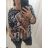 Oversize Tunika 3/4 Langarm Damen Plus Size (XL/2XL ONE SIZE) ITALIAN FASHION IM422896