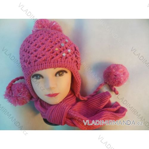 Set Wintermütze und Schal Baby (uni) POLSKÁ VÝROBA POL192