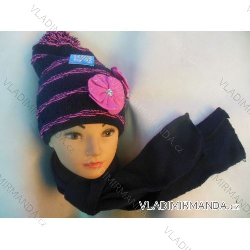 Set Wintermütze und Schal Baby (uni) POLSKÁ VÝROBA POL194