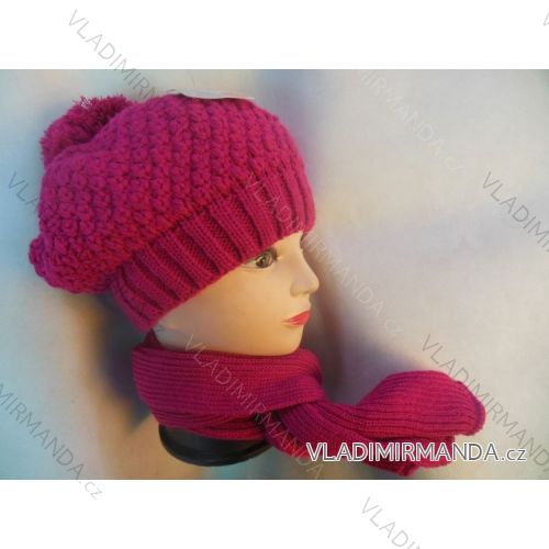 Set Wintermütze und Schal Baby (uni) POLSKÁ VÝROBA POL196