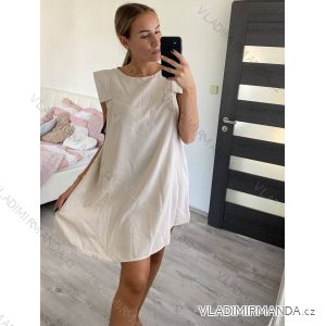 Kleid übergroße Kurzarm Damen (UNI S-L) ITALIAN FASHION IMD20187