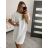 Kurzarm-Sommerkleid für Damen (S / M ONE SIZE) ITALIAN FASHION IMWOP22OP028