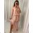 Langes ausgestelltes Damenkleid Carmen Shoulders (S / M ONE SIZE) ITALIAN FASHION IMWA221622