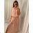 Langes ausgestelltes Damenkleid Carmen Shoulders (S / M ONE SIZE) ITALIAN FASHION IMWA221622