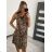 Sommerkleid mit Trägern kurz Damen (S/M ONE SIZE) ITALIAN FASHION IMM22U7832 S/M braun