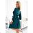 339-2 BINDY Feminines Kleid mit Ausschnitt - grün