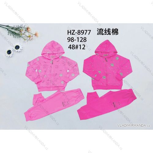 Set aus Kapuzenpullover und Jogginghose für Mädchen mit Reißverschluss (98-128) ACTIVE SPORT ACT22HZ-8977