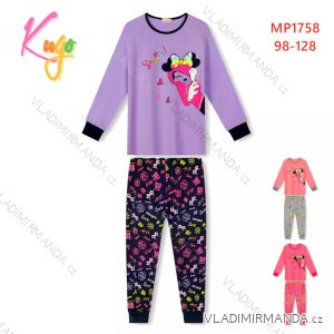 Langer Kinderschlafanzug für Mädchen (98-128) KUGO MP1758