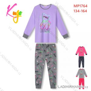 Langer Schlafanzug für Mädchen (134-164) KUGO MP1764