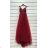 Langes Partykleid für Damen mit Trägern (S/M ONE SIZE) ITALIAN FASHION IMPSH2460030 rosa Lachs S/M