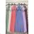 Šaty letní na ramínka dámské (S/M ONE SIZE) ITALSKÁ MÓDA IMPBB22B21841 rot S / M