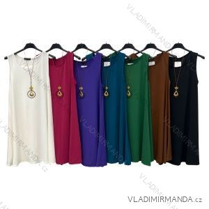 Šaty letní na ramínka dámské (S/M ONE SIZE) ITALSKÁ MÓDA IMPBB22B21841