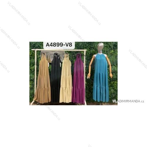 Šaty letní na ramínka dámské (S/M ONE SIZE) ITALSKÁ MÓDA IMPBB22B21841