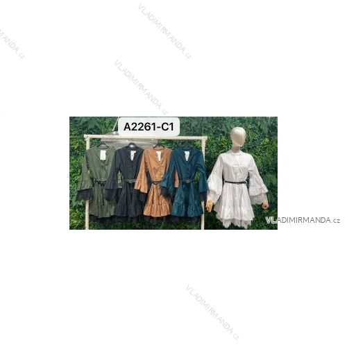 Šaty letní na ramínka dámské (S/M ONE SIZE) ITALSKÁ MÓDA IMPBB22B21841