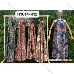 Šaty letní na ramínka dámské (S/M ONE SIZE) ITALSKÁ MÓDA IMPBB22B21841