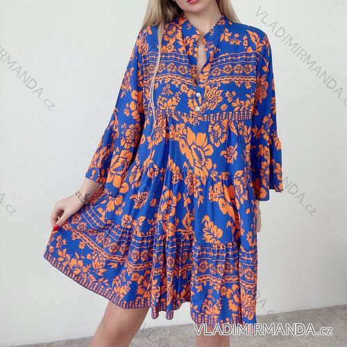 Šaty letní na ramínka dámské (S/M ONE SIZE) ITALSKÁ MÓDA IMPBB22B21841