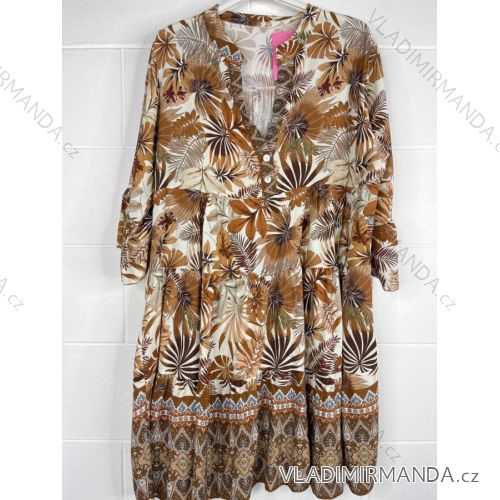 Šaty letní na ramínka dámské (S/M ONE SIZE) ITALSKÁ MÓDA IMPBB22B21841