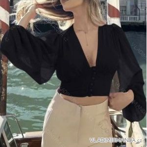 Langarmhemd für Damen (S / M ONE SIZE) ITALIAN FASHION IMWK21010