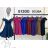 Elegantes eiskaltes langes trägerloses Kleid für Damen (S / M ONE SIZE) ITALIAN FASHION IMM22921