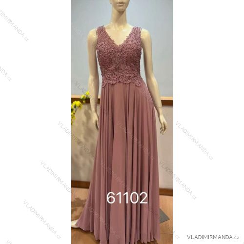 Elegantes eiskaltes langes trägerloses Kleid für Damen (S / M ONE SIZE) ITALIAN FASHION IMM22921
