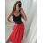 Langer Faltenrock für Damen (Einheitsgröße S/M/L) ITALIAN FASHION IM422891