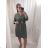 Übergroßes, elegantes Kurzarm-Sommerkleid für Damen mit Gürtel (S/M/L/XL ONE SIZE) ITALIAN FASHION IMWB22191