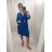 Übergroßes, elegantes Kurzarm-Sommerkleid für Damen mit Gürtel (S/M/L/XL ONE SIZE) ITALIAN FASHION IMWB22191