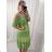 Kleid mit 3/4 Ärmeltasche für Damen (uni sl) ITALIAN Fashion IM3181746 XL/2XL grün