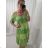 Kleid mit 3/4 Ärmeltasche für Damen (uni sl) ITALIAN Fashion IM3181746 XL/2XL grün
