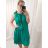 Sommerkleid mit ärmelloser Handtasche Damen (S / M ONE SIZE) ITALIAN FASHION IM422601