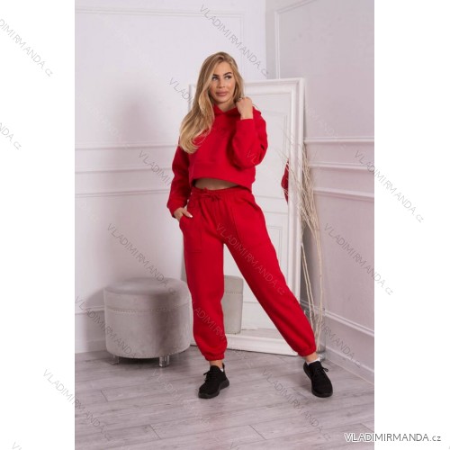 Isoliertes Set mit einer kurzen roten Bluse