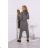 Sweatshirt-Set mit langer Seite, Graphit