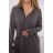 Sweatshirt-Set mit langer Seite, Graphit